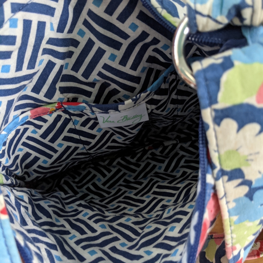 Vera Bradley Blue, Red and Yellow Tote Bag - Picture 3 of 3